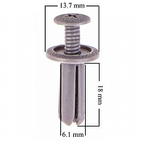 Клипса SKYWAY универсальная 152 (min25) 500/25